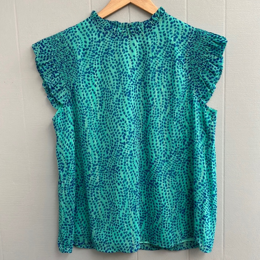 NWT Perwinkle Top Blouse XL New With Tags